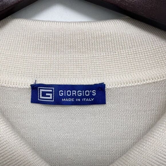 Giorgio's Made in Italy Collared Polo Short Sleeve Sweater Silk Set Of 3 Size XL - Picture 10 of 13